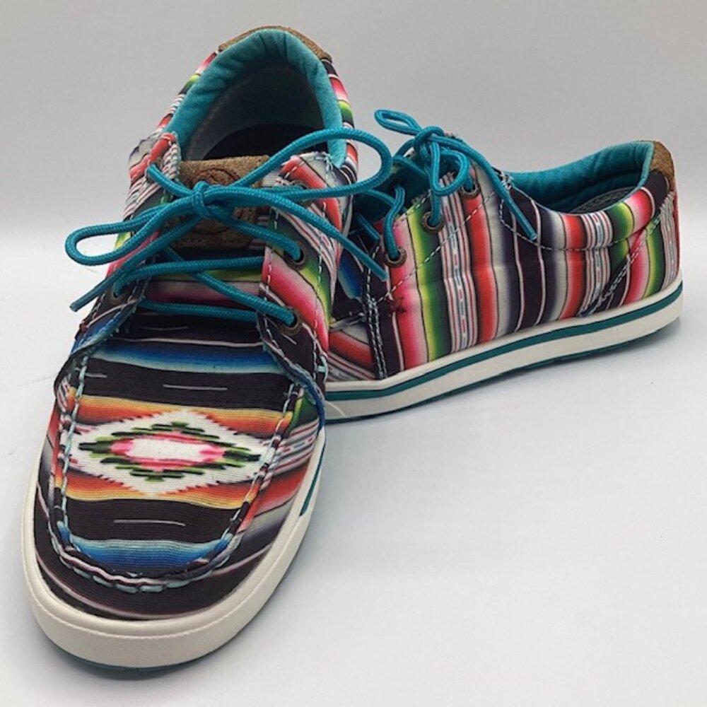 Twisted X Hooey Loper‎ Womens 6M Casual Shoe Serape Print WHYC008